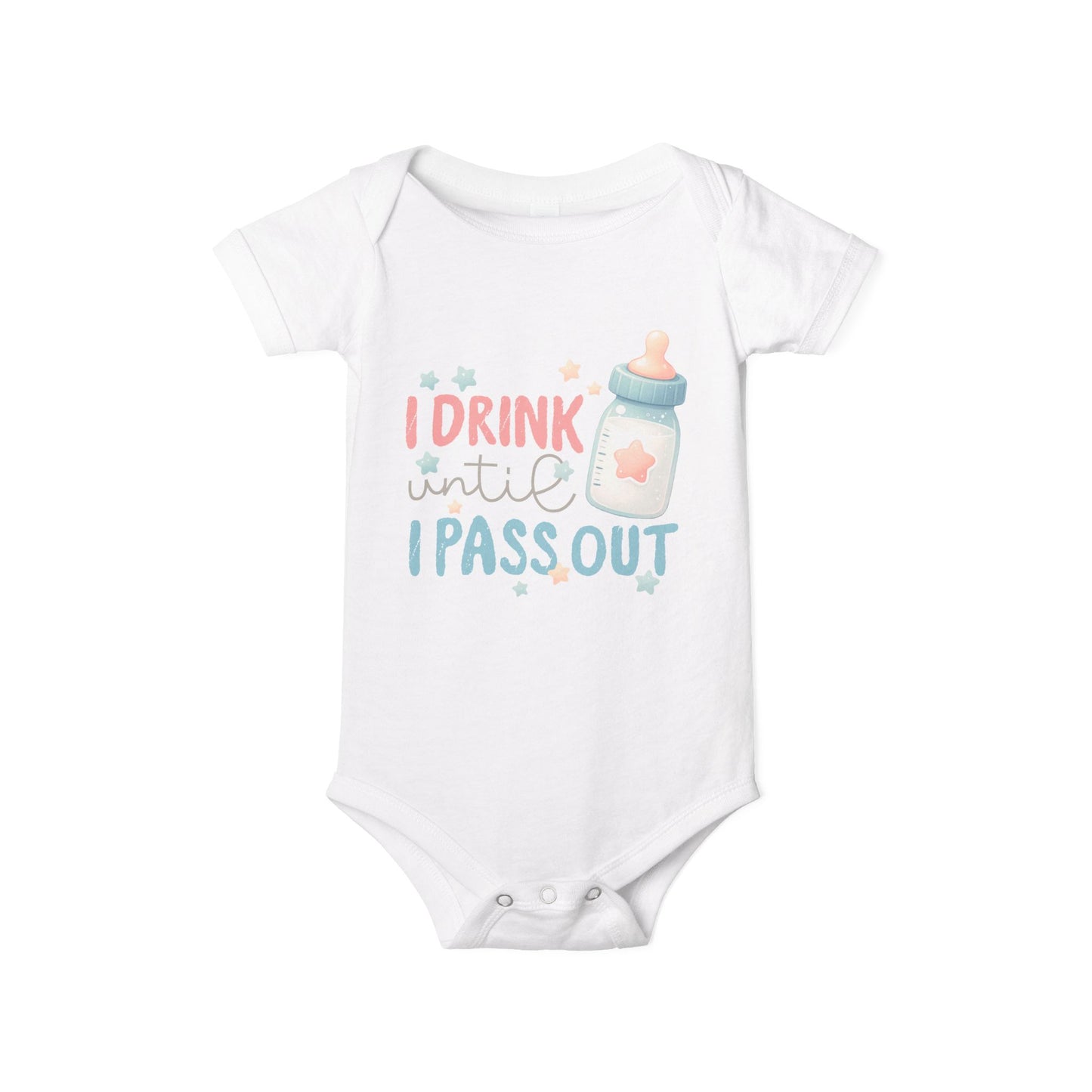 I Drink Until I Pass Out - Funny Baby Bodysuit – Soft Cotton Onesie