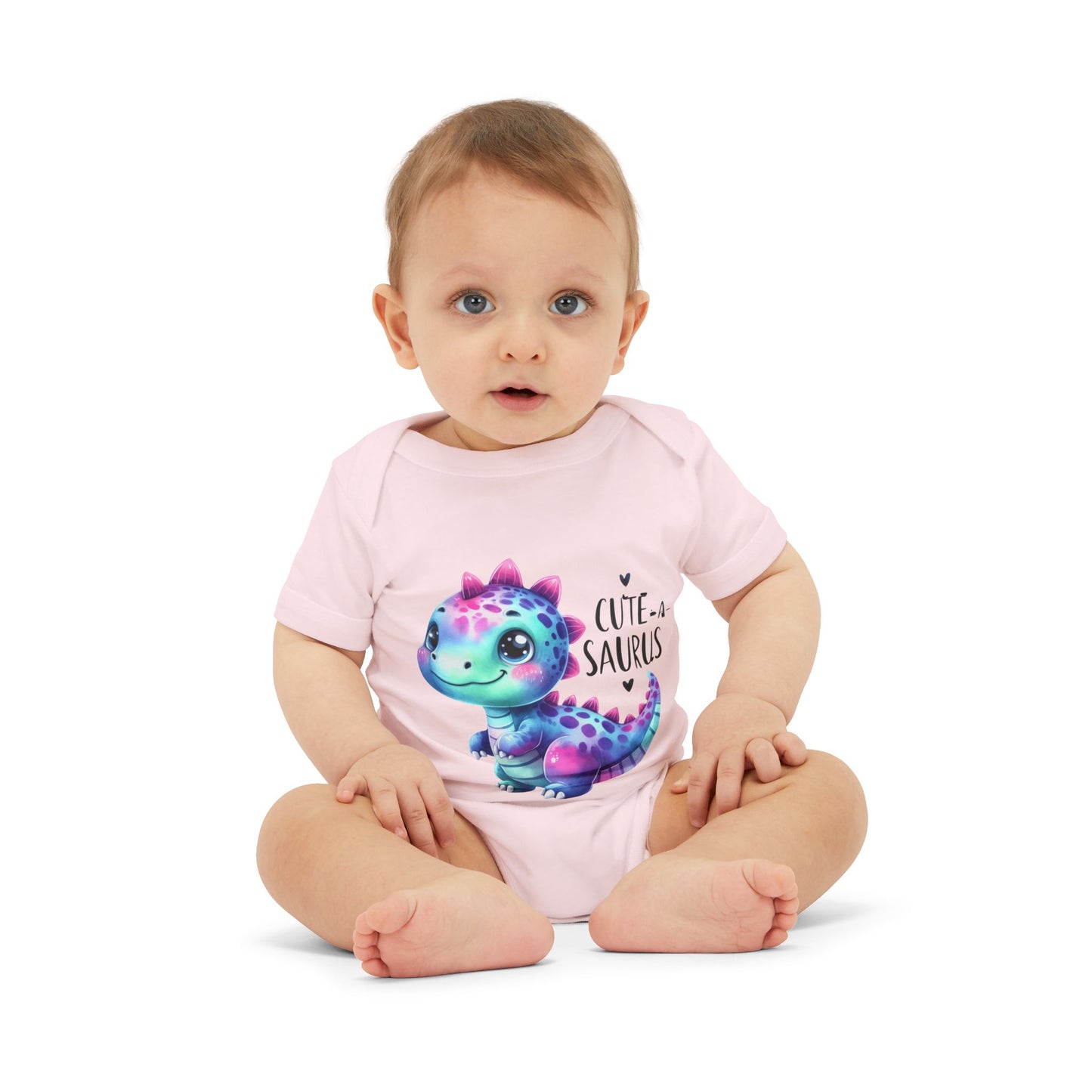 🦕 Cute-a-Saurus Dinosaur Baby Bodysuit – Adorable Soft Cotton Onesie