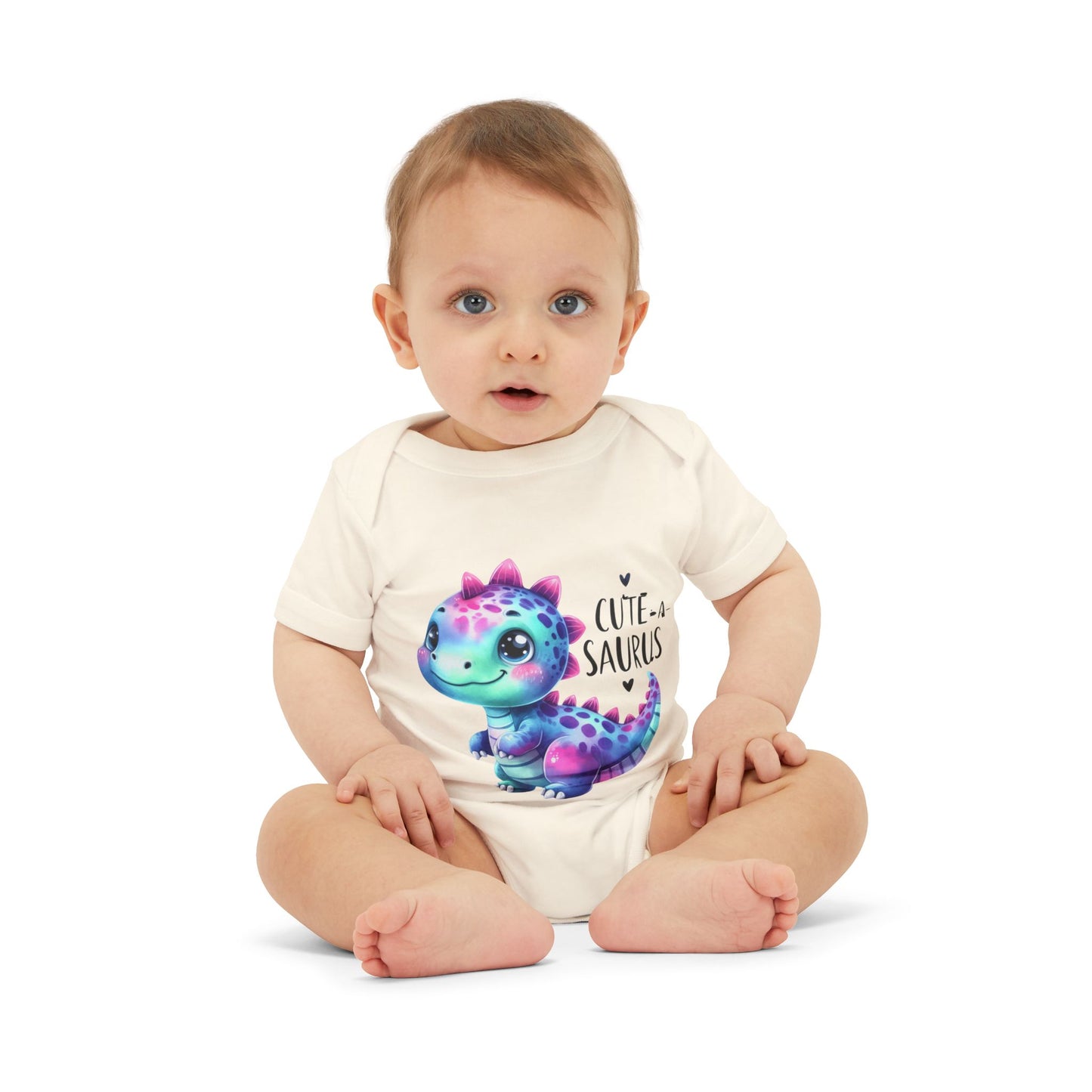 🦕 Cute-a-Saurus Dinosaur Baby Bodysuit – Adorable Soft Cotton Onesie