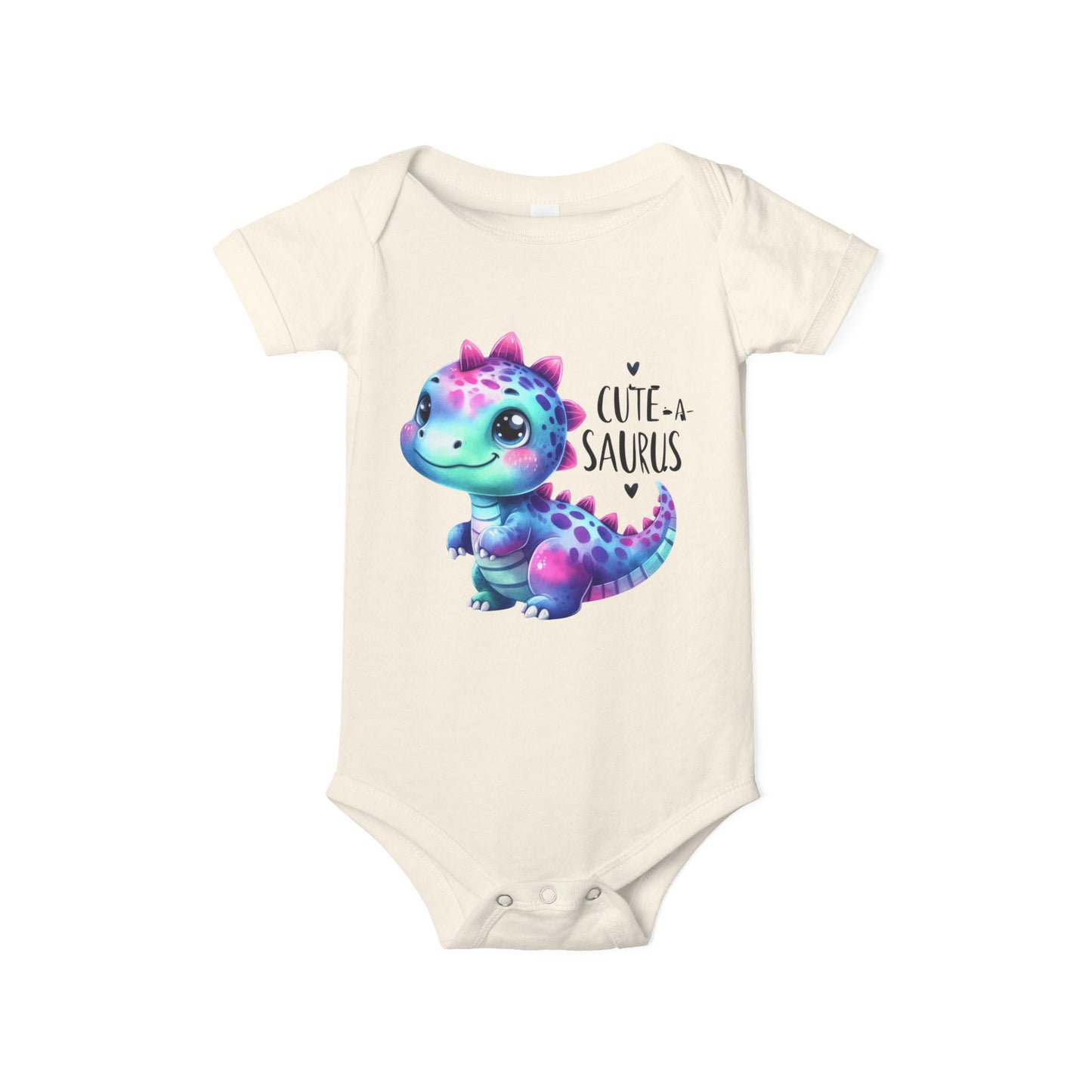 🦕 Cute-a-Saurus Dinosaur Baby Bodysuit – Adorable Soft Cotton Onesie
