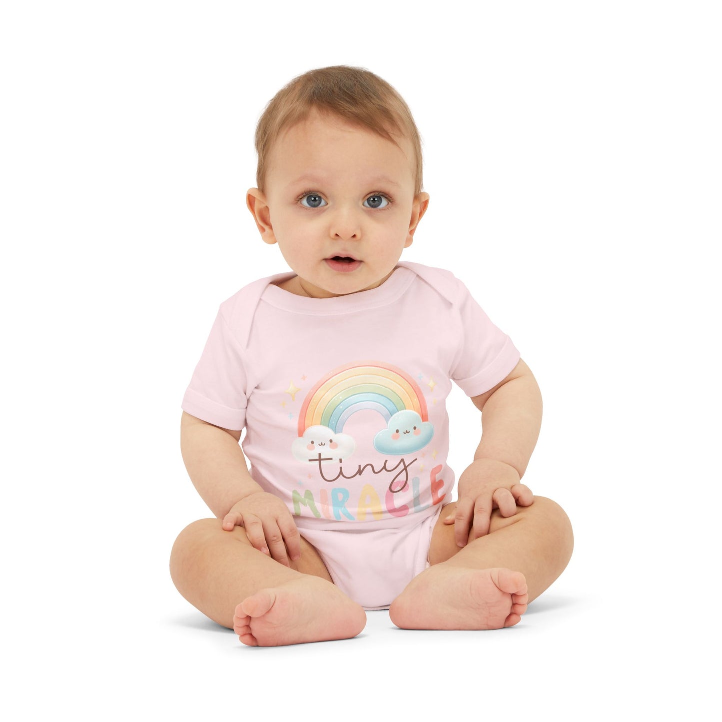 Tiny Miracle Rainbow Baby Onesie