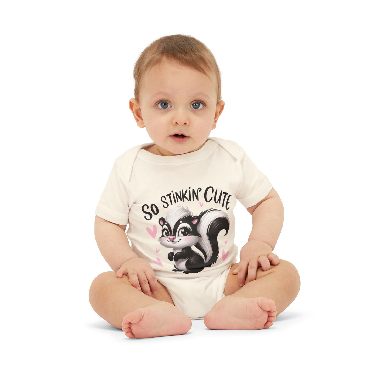 So Stinkin’ Cute – Baby Bodysuit with Adorable Skunk Design
