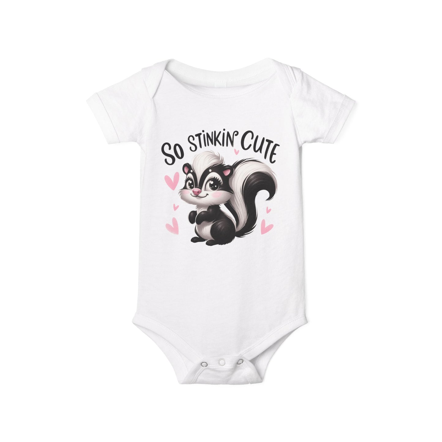 So Stinkin’ Cute – Baby Bodysuit with Adorable Skunk Design