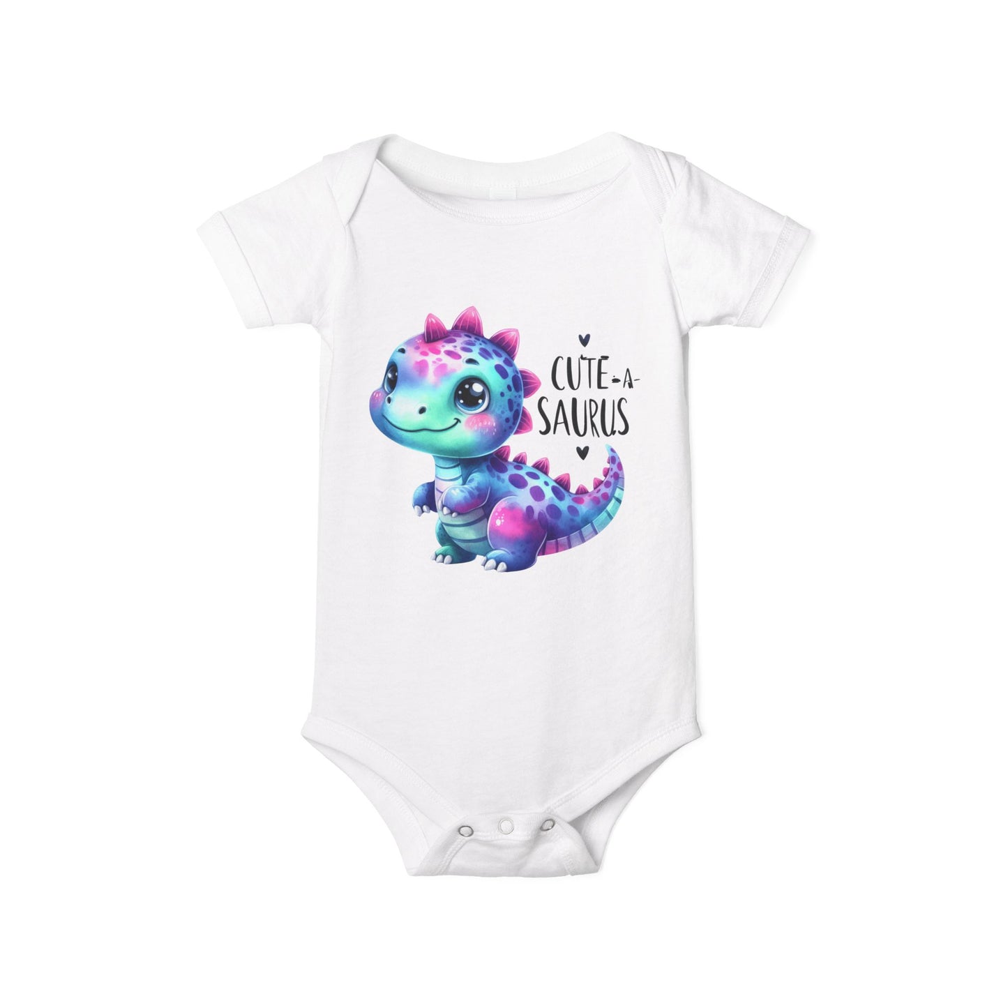 🦕 Cute-a-Saurus Dinosaur Baby Bodysuit – Adorable Soft Cotton Onesie