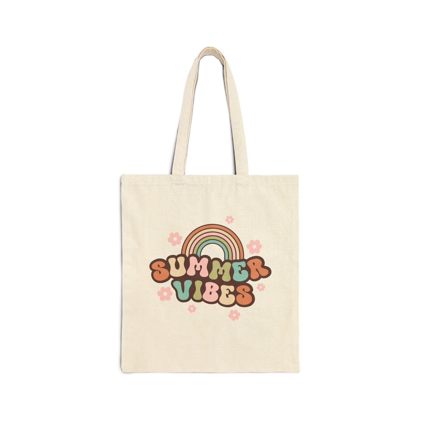 Summer Vibes Canvas Tote Bag