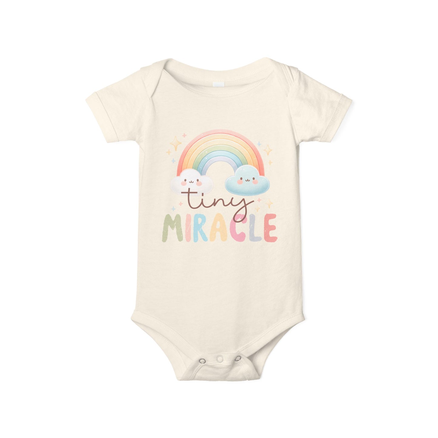 Tiny Miracle Rainbow Baby Onesie