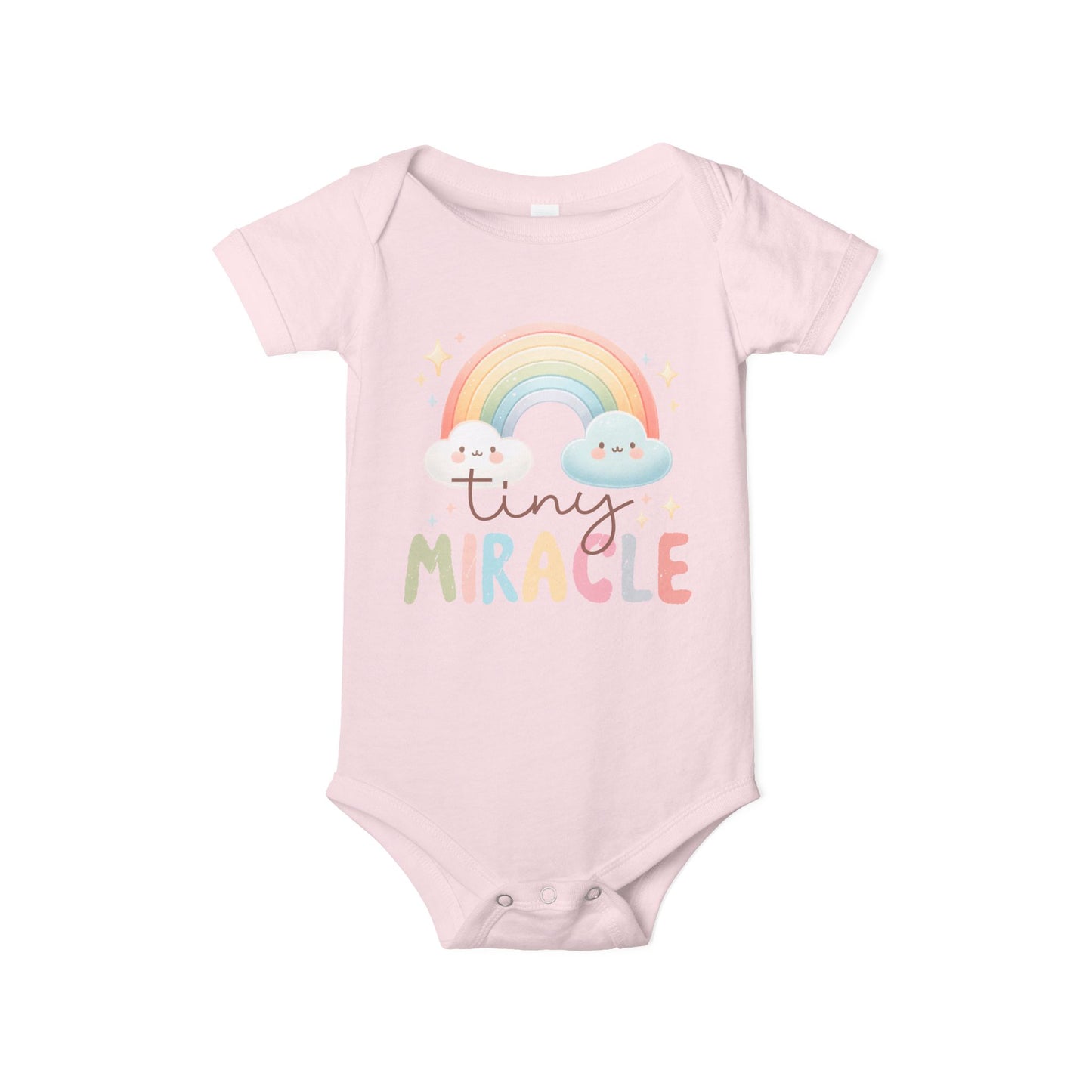 Tiny Miracle Rainbow Baby Onesie