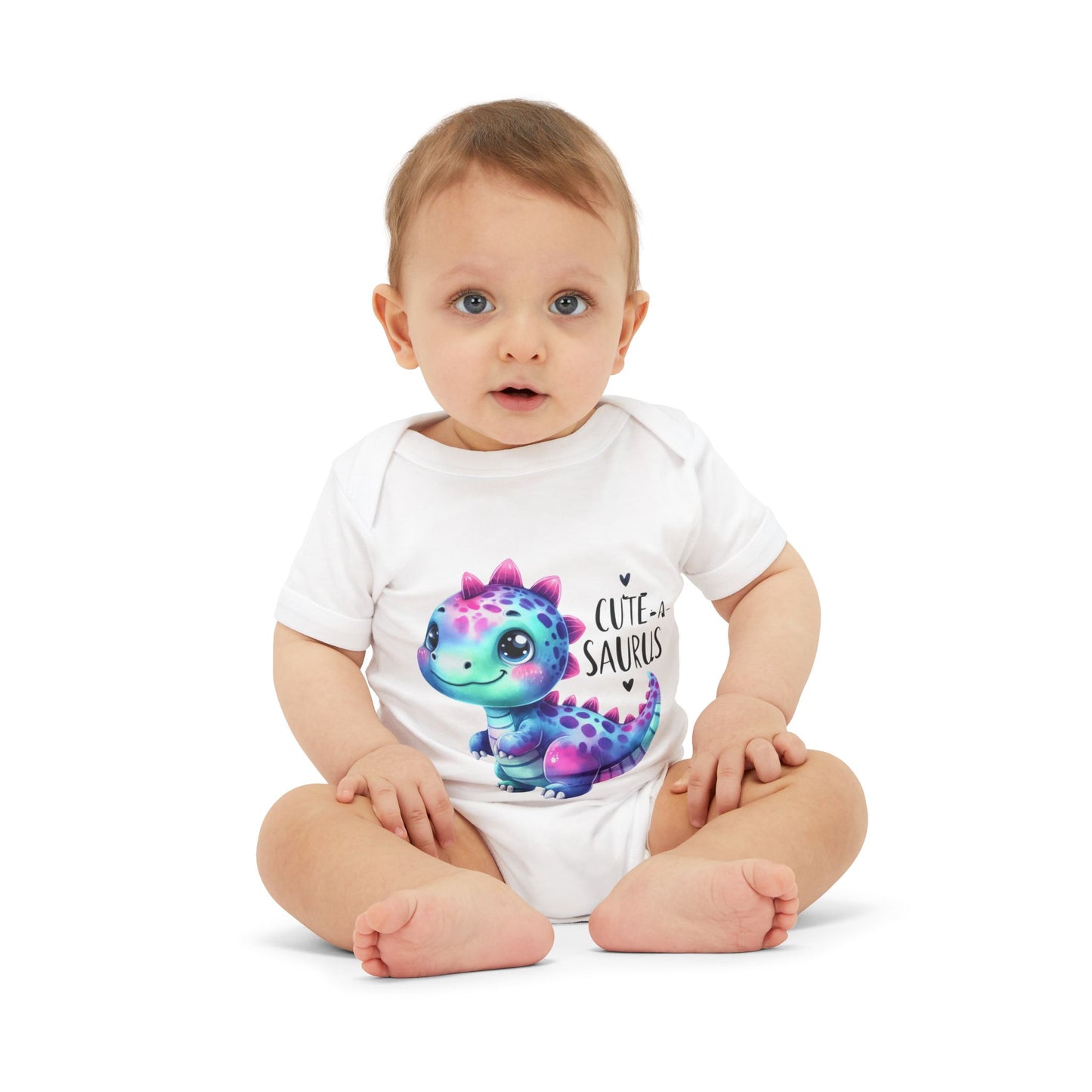 🦕 Cute-a-Saurus Dinosaur Baby Bodysuit – Adorable Soft Cotton Onesie