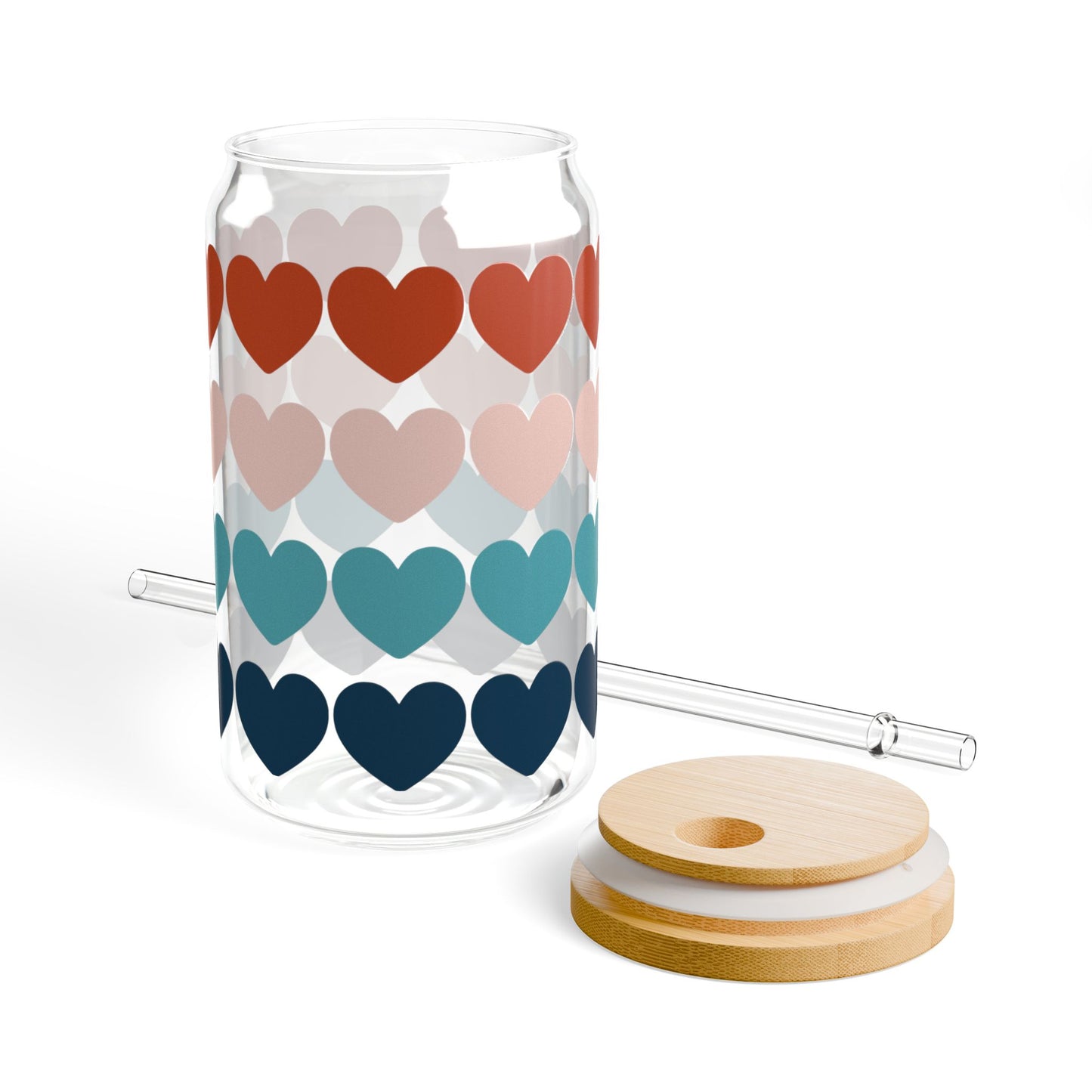 Tiny Hearts – 16oz Glass Sipper