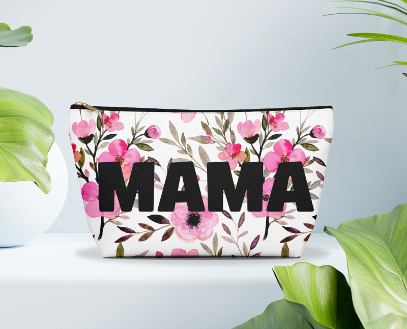 Pink Blooms Mama Accessory Pouch