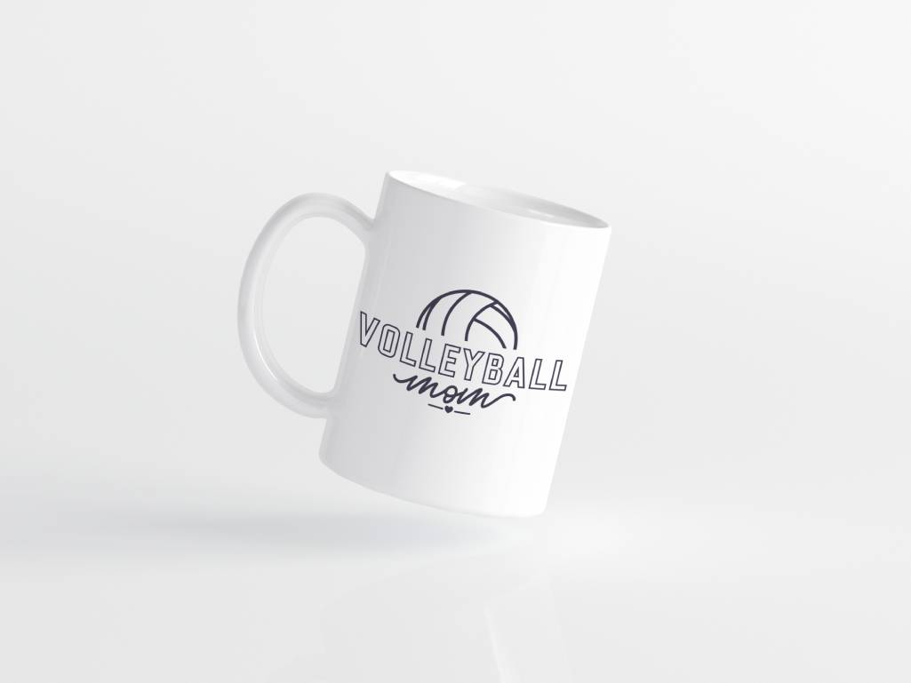 Volleyball Mom – Cute Coffee Mug for Tournament Days & Travel Chaos