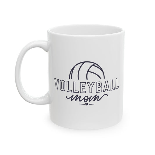 Volleyball Mom – Cute Coffee Mug for Tournament Days & Travel Chaos