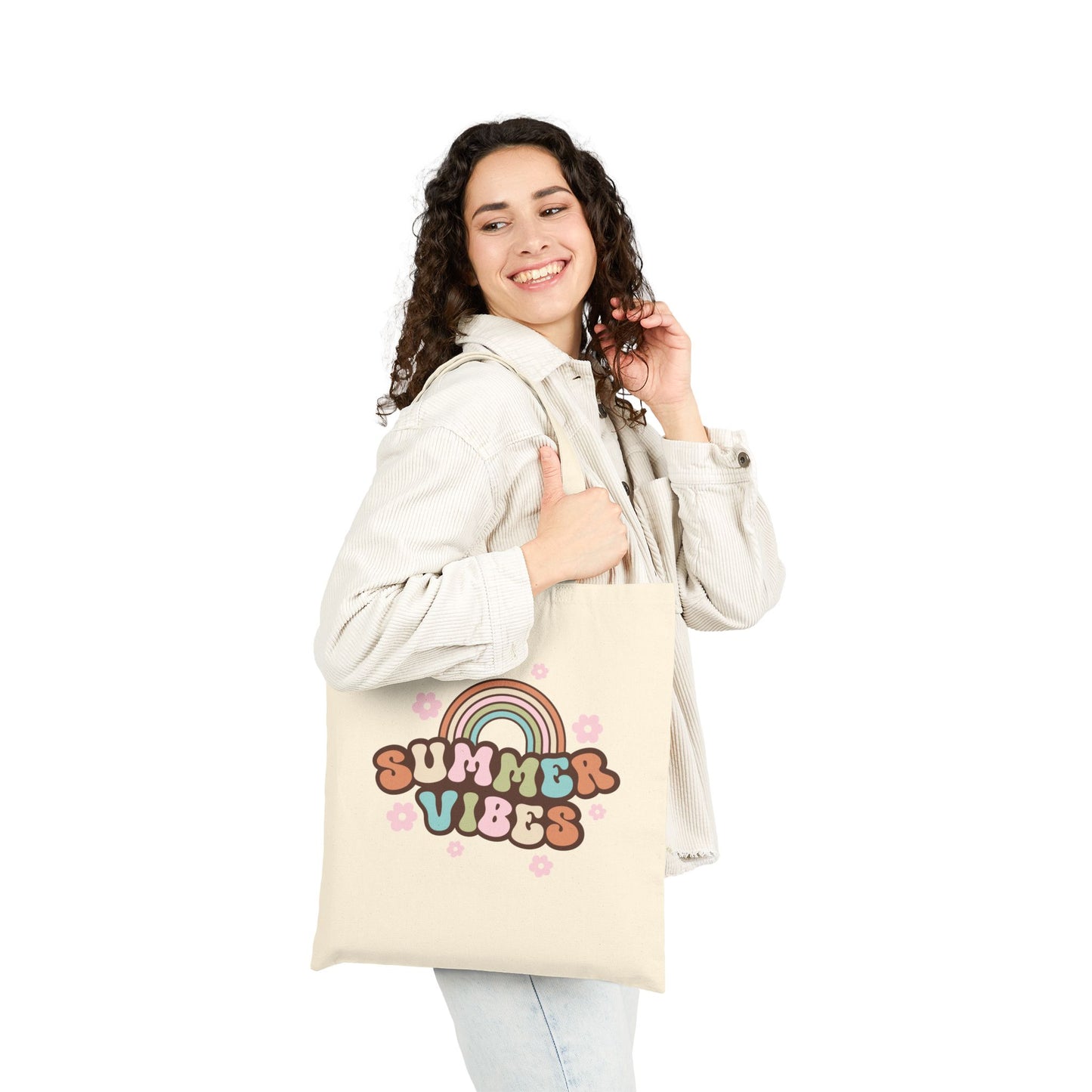 Summer Vibes Canvas Tote Bag